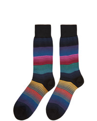 mehrfarbige horizontal gestreifte Socken von Paul Smith