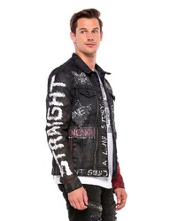 mehrfarbige Jeansjacke von Cipo & Baxx