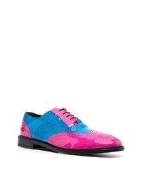 mehrfarbige Leder Brogues von Moschino