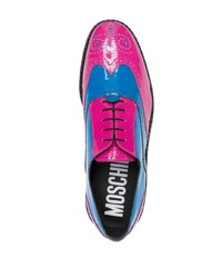 mehrfarbige Leder Brogues von Moschino