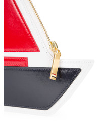 mehrfarbige Leder Clutch von Thom Browne