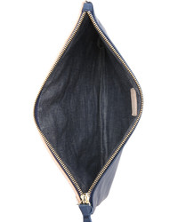 mehrfarbige Leder Clutch von Clare Vivier