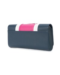 mehrfarbige Leder Clutch von Perrin Paris