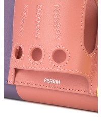 mehrfarbige Leder Clutch von Perrin Paris