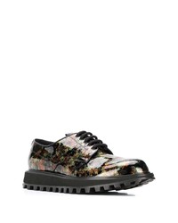 mehrfarbige Leder Derby Schuhe von Dolce & Gabbana