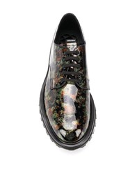 mehrfarbige Leder Derby Schuhe von Dolce & Gabbana