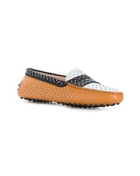 mehrfarbige Leder Mokassins von Tod's