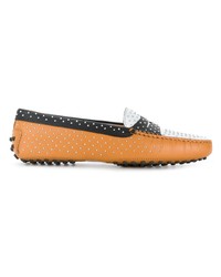 mehrfarbige Leder Mokassins von Tod's