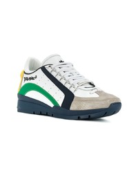 mehrfarbige Leder niedrige Sneakers von DSQUARED2