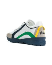 mehrfarbige Leder niedrige Sneakers von DSQUARED2