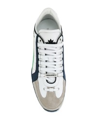 mehrfarbige Leder niedrige Sneakers von DSQUARED2