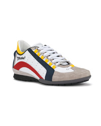 mehrfarbige Leder niedrige Sneakers von DSQUARED2