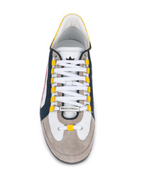 mehrfarbige Leder niedrige Sneakers von DSQUARED2