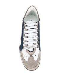 mehrfarbige Leder niedrige Sneakers von DSQUARED2