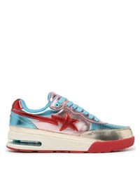 mehrfarbige Leder niedrige Sneakers von A Bathing Ape