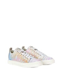 mehrfarbige Leder niedrige Sneakers von Giuseppe Zanotti