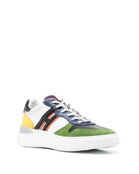 mehrfarbige Leder niedrige Sneakers von Hogan