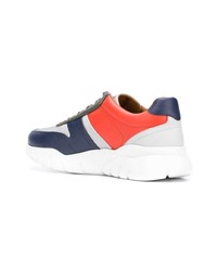 mehrfarbige Leder niedrige Sneakers von Bally