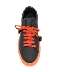 mehrfarbige Leder niedrige Sneakers von Philipp Plein