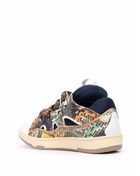 mehrfarbige Leder niedrige Sneakers von Lanvin