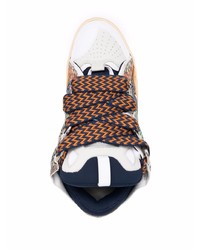 mehrfarbige Leder niedrige Sneakers von Lanvin