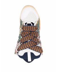 mehrfarbige Leder niedrige Sneakers von Lanvin