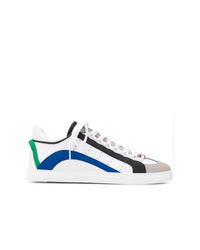 mehrfarbige Leder niedrige Sneakers von DSQUARED2