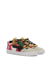 mehrfarbige Leder niedrige Sneakers von Off-White