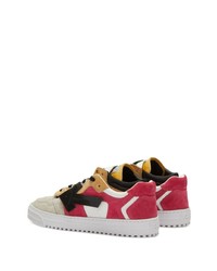 mehrfarbige Leder niedrige Sneakers von Off-White