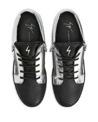 mehrfarbige Leder niedrige Sneakers von Giuseppe Zanotti