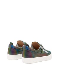 mehrfarbige Leder niedrige Sneakers von Giuseppe Zanotti