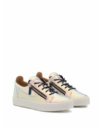 mehrfarbige Leder niedrige Sneakers von Giuseppe Zanotti