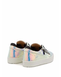 mehrfarbige Leder niedrige Sneakers von Giuseppe Zanotti