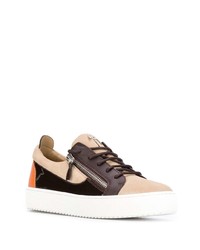 mehrfarbige Leder niedrige Sneakers von Giuseppe Zanotti