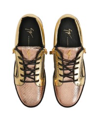 mehrfarbige Leder niedrige Sneakers von Giuseppe Zanotti