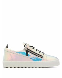 mehrfarbige Leder niedrige Sneakers von Giuseppe Zanotti