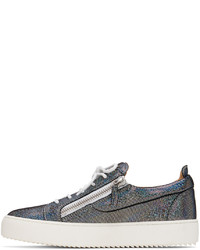 mehrfarbige Leder niedrige Sneakers von Giuseppe Zanotti