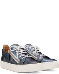 mehrfarbige Leder niedrige Sneakers von Giuseppe Zanotti