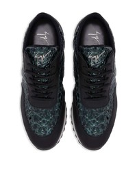 mehrfarbige Leder niedrige Sneakers von Giuseppe Zanotti