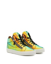 mehrfarbige Leder niedrige Sneakers von Giuseppe Zanotti