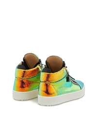 mehrfarbige Leder niedrige Sneakers von Giuseppe Zanotti