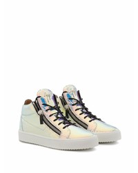 mehrfarbige Leder niedrige Sneakers von Giuseppe Zanotti