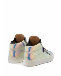 mehrfarbige Leder niedrige Sneakers von Giuseppe Zanotti