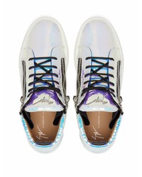 mehrfarbige Leder niedrige Sneakers von Giuseppe Zanotti