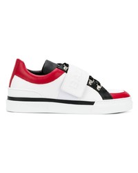 mehrfarbige Leder niedrige Sneakers von Balmain