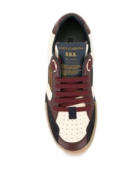 mehrfarbige Leder niedrige Sneakers von Dolce & Gabbana