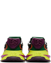 mehrfarbige Leder niedrige Sneakers von Dolce & Gabbana