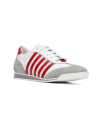 mehrfarbige Leder niedrige Sneakers von DSQUARED2