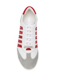 mehrfarbige Leder niedrige Sneakers von DSQUARED2