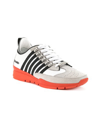 mehrfarbige Leder niedrige Sneakers von DSQUARED2